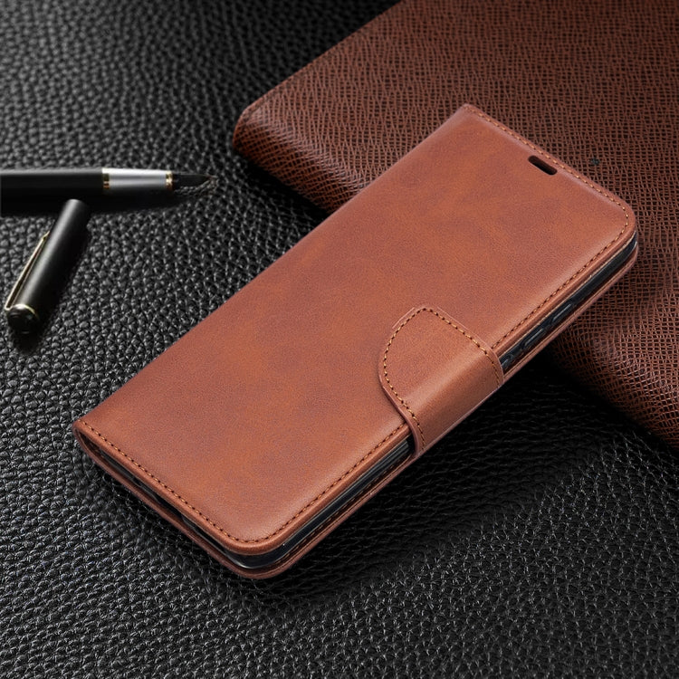 LAMBSKIN Knižkové puzdro pre Xiaomi Redmi 9C - hnedé