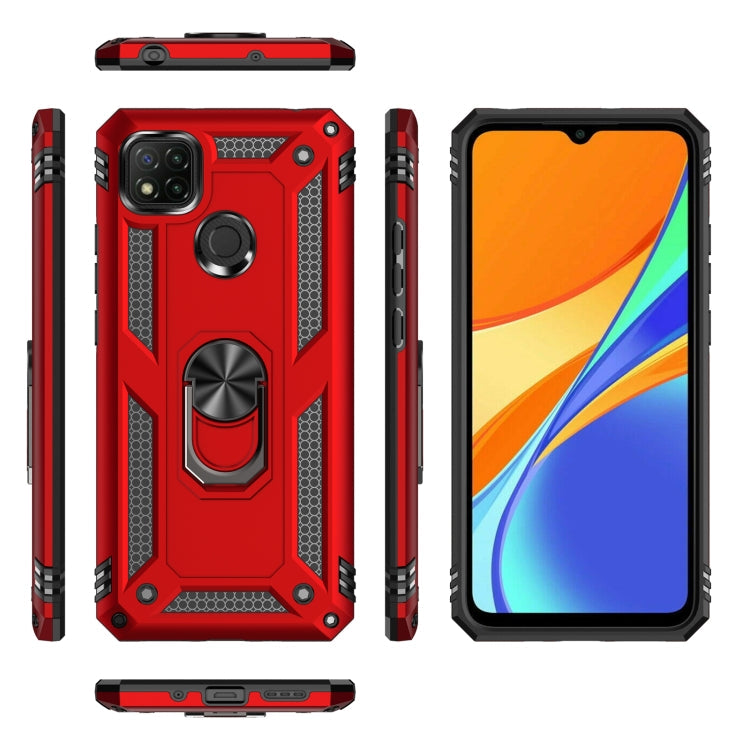 RING ARMOR Tvrdený kryt pre Xiaomi Redmi 9C - čierny