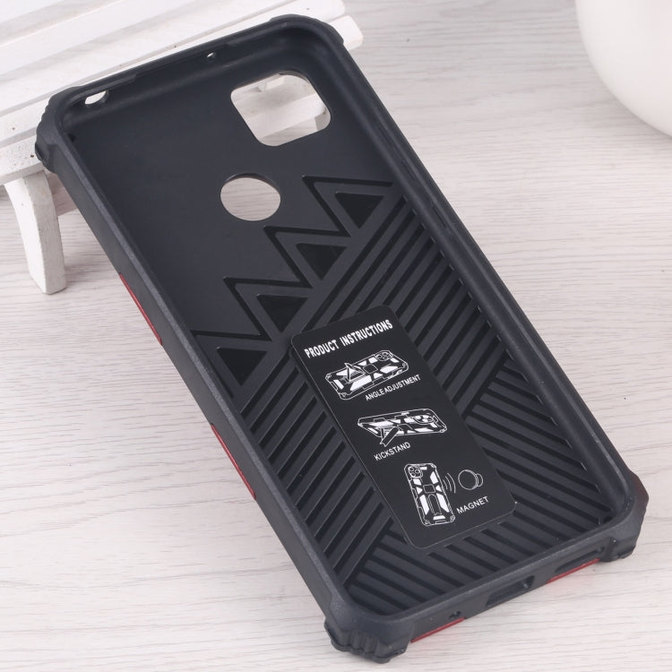 HOLDER ARMOR Tvrdený kryt pre Xiaomi Redmi 9C - červený
