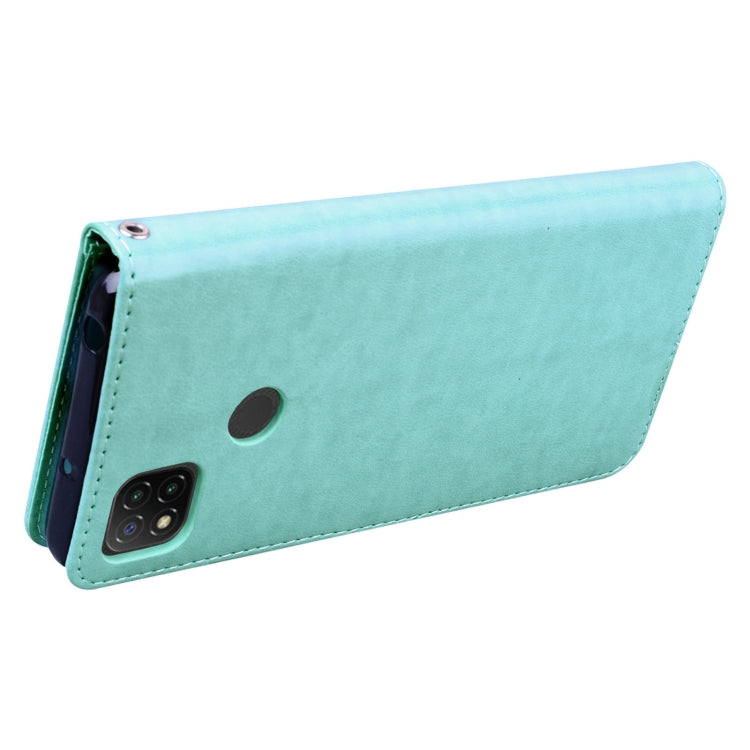 ROSE Knižkové puzdro pre Xiaomi Redmi 9C - zelené