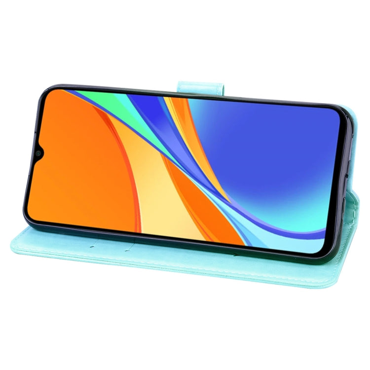 ROSE Knižkové puzdro pre Xiaomi Redmi 9C - zelené