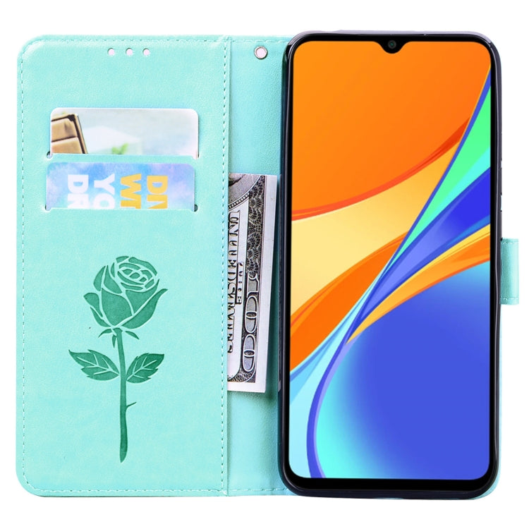 ROSE Knižkové puzdro pre Xiaomi Redmi 9C - zelené