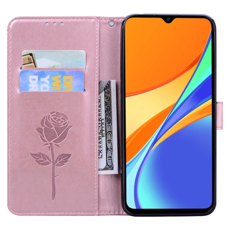 ROSE Knižkové puzdro pre Xiaomi Redmi 9C - ružové