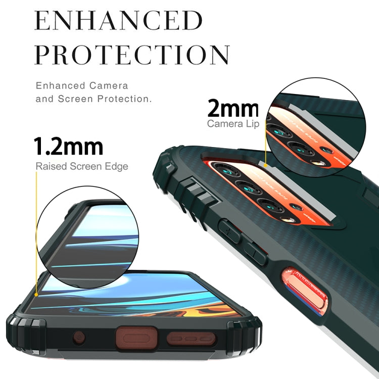 RING ARMOR Tvrdený kryt pre Xiaomi Redmi 9T - zelený