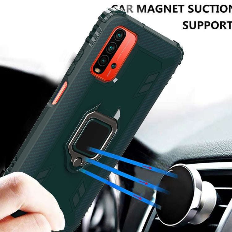 RING ARMOR Tvrdený kryt pre Xiaomi Redmi 9T - zelený