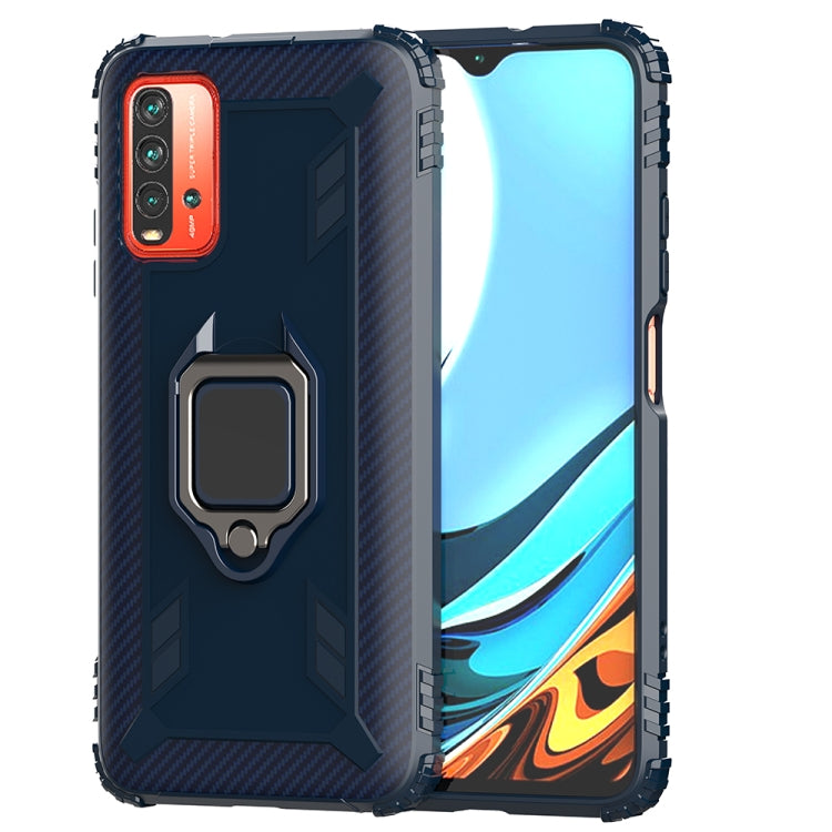 RING ARMOR Tvrdený kryt pre Xiaomi Redmi 9T - modrý