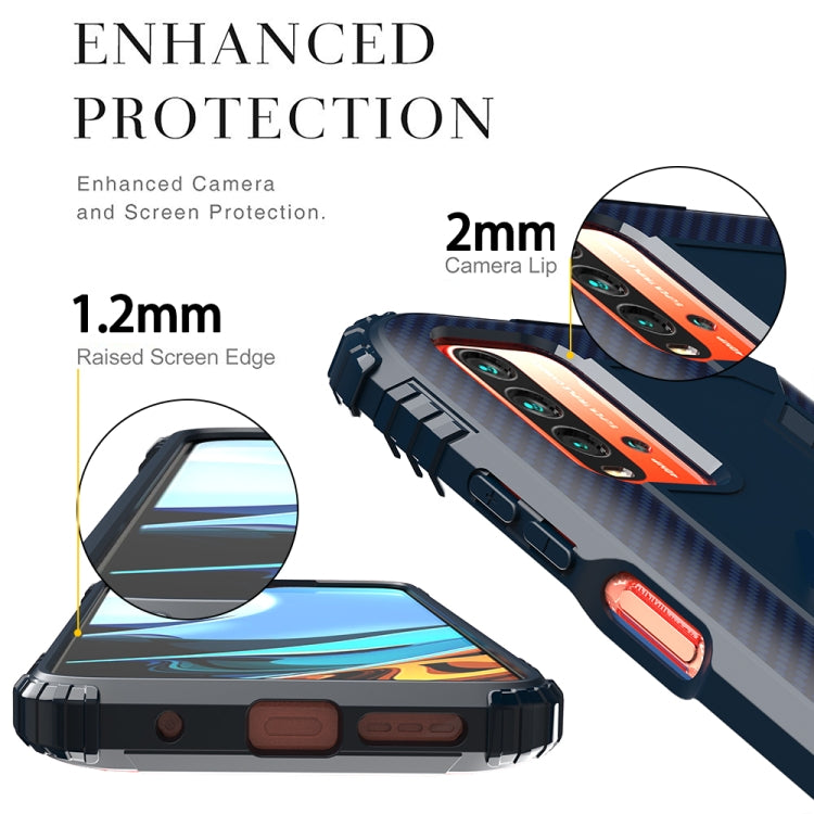 RING ARMOR Tvrdený kryt pre Xiaomi Redmi 9T - modrý