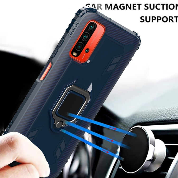 RING ARMOR Tvrdený kryt pre Xiaomi Redmi 9T - modrý