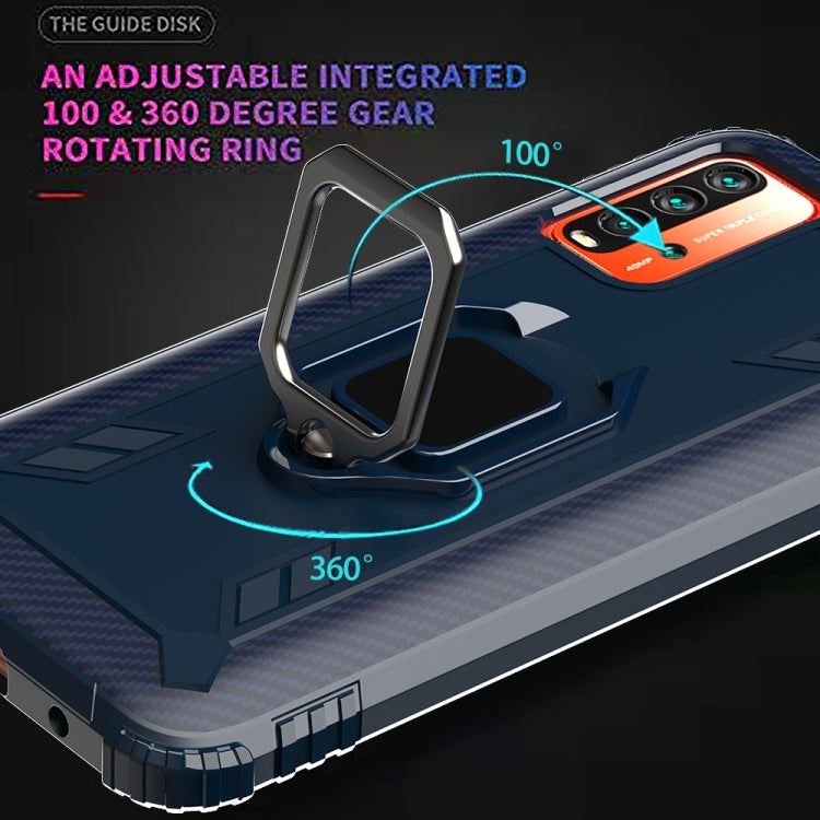 RING ARMOR Tvrdený kryt pre Xiaomi Redmi 9T - modrý