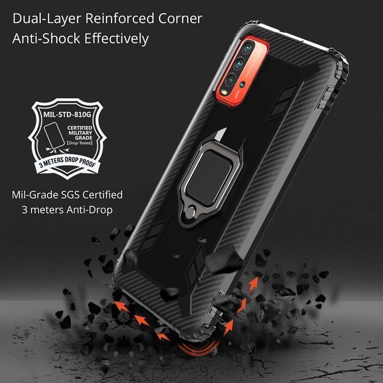 RING ARMOR Tvrdený kryt pre Xiaomi Redmi 9T - čierny
