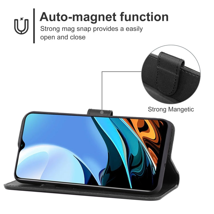 SOLID Knižkové puzdro pre Xiaomi Redmi 9T - čierne