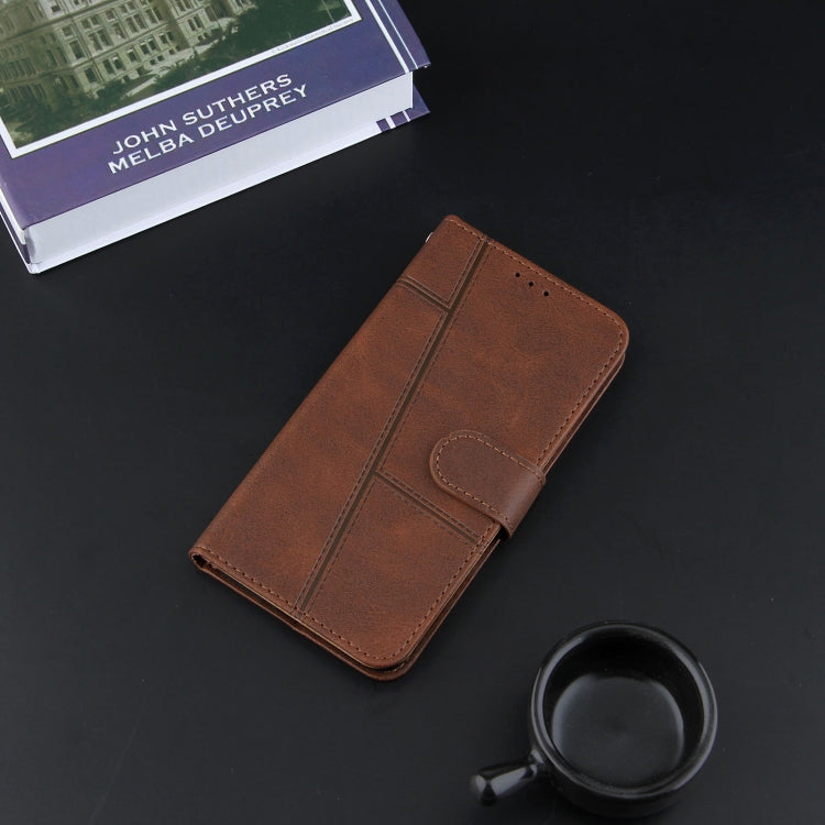 SOLID Knižkové puzdro pre Xiaomi Redmi 10 / Redmi 10 2022 - tmavo hnedé