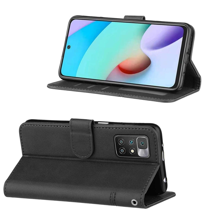 SOLID Knižkové puzdro pre Xiaomi Redmi 10 / Redmi 10 2022 - čierne