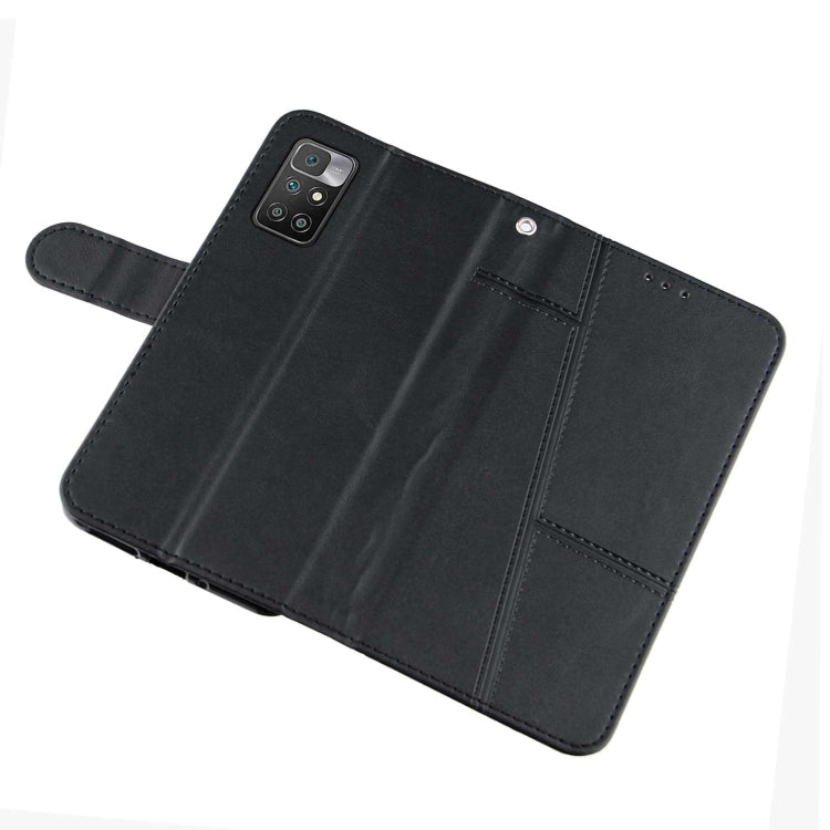 SOLID Knižkové puzdro pre Xiaomi Redmi 10 / Redmi 10 2022 - čierne