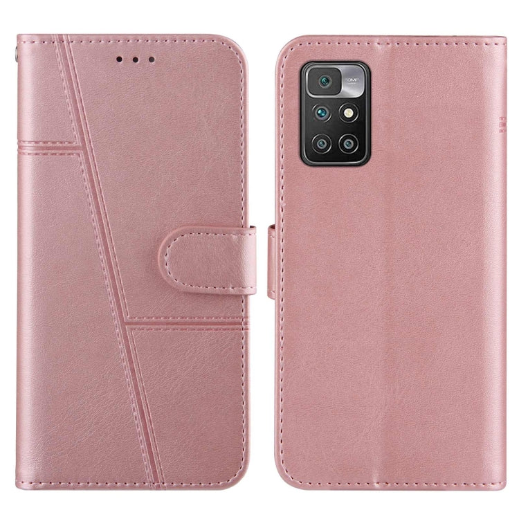 SOLID Knižkové puzdro pre Xiaomi Redmi 10 / Redmi 10 2022 - ružové