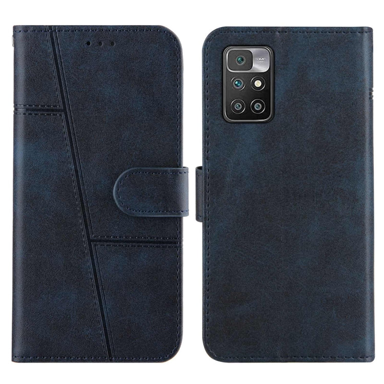 SOLID Knižkové puzdro pre Xiaomi Redmi 10 / Redmi 10 2022 - modré