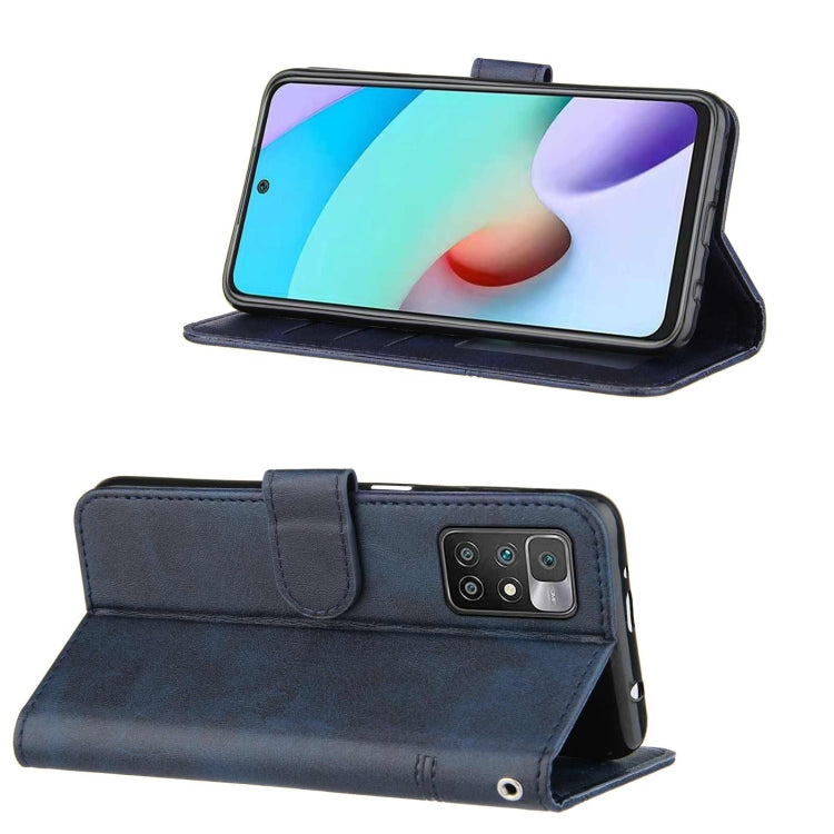 SOLID Knižkové puzdro pre Xiaomi Redmi 10 / Redmi 10 2022 - modré