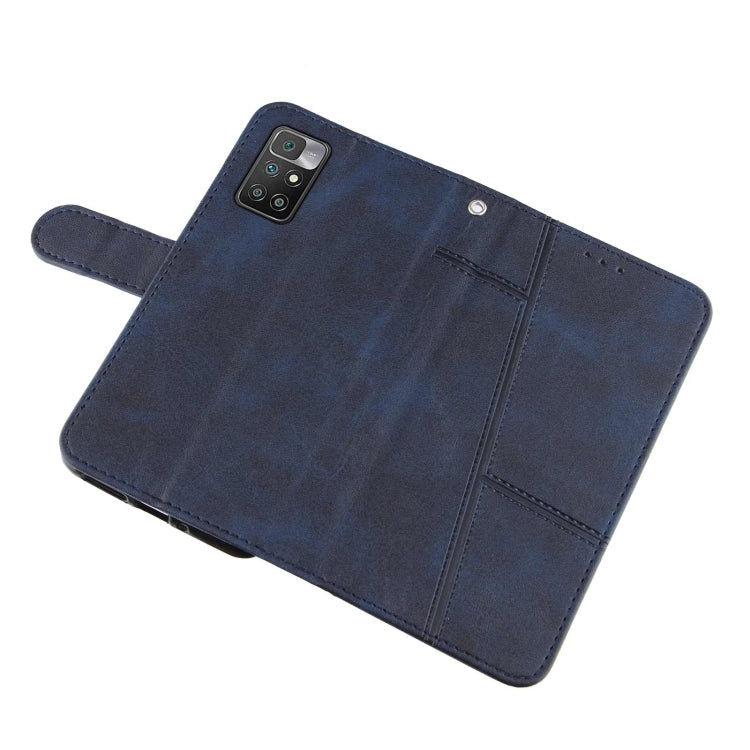 SOLID Knižkové puzdro pre Xiaomi Redmi 10 / Redmi 10 2022 - modré