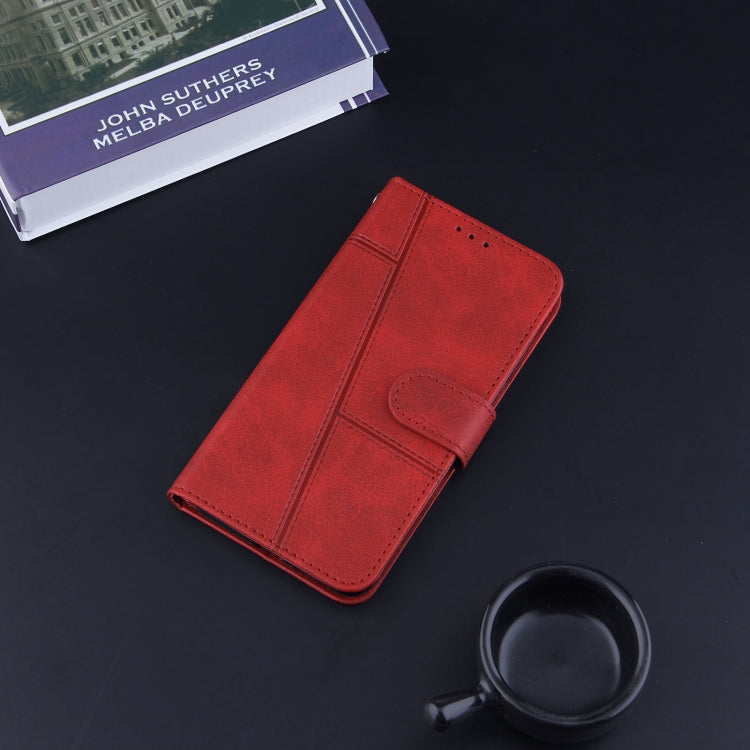 SOLID Knižkové puzdro pre Xiaomi Redmi 10 / Redmi 10 2022 - červené