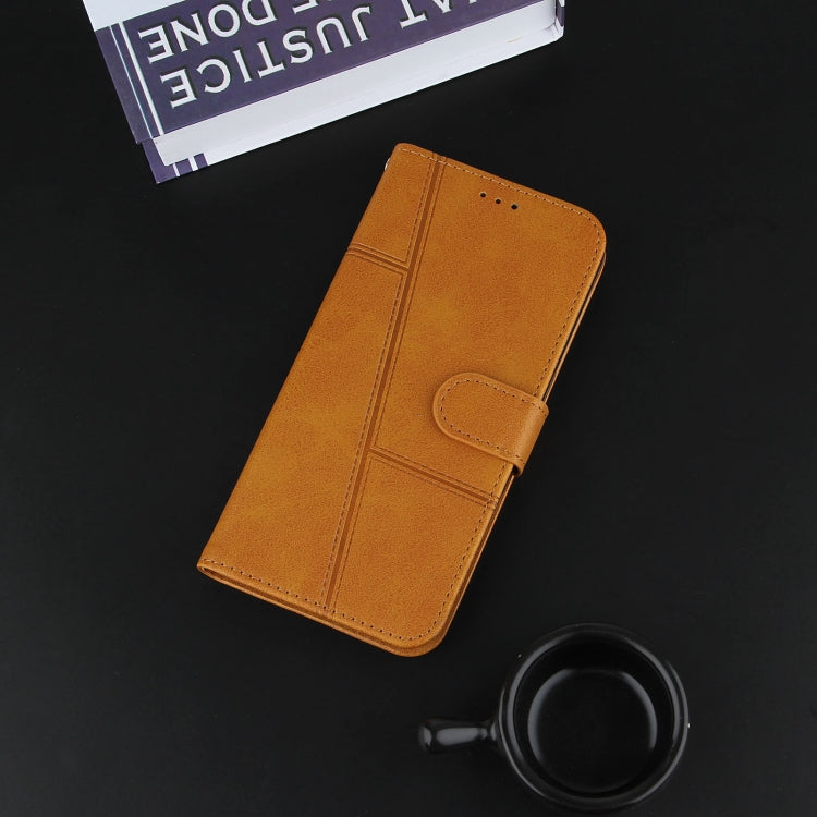 SOLID Knižkové puzdro pre Xiaomi Redmi 10 / Redmi 10 2022 - svetlo hnedé