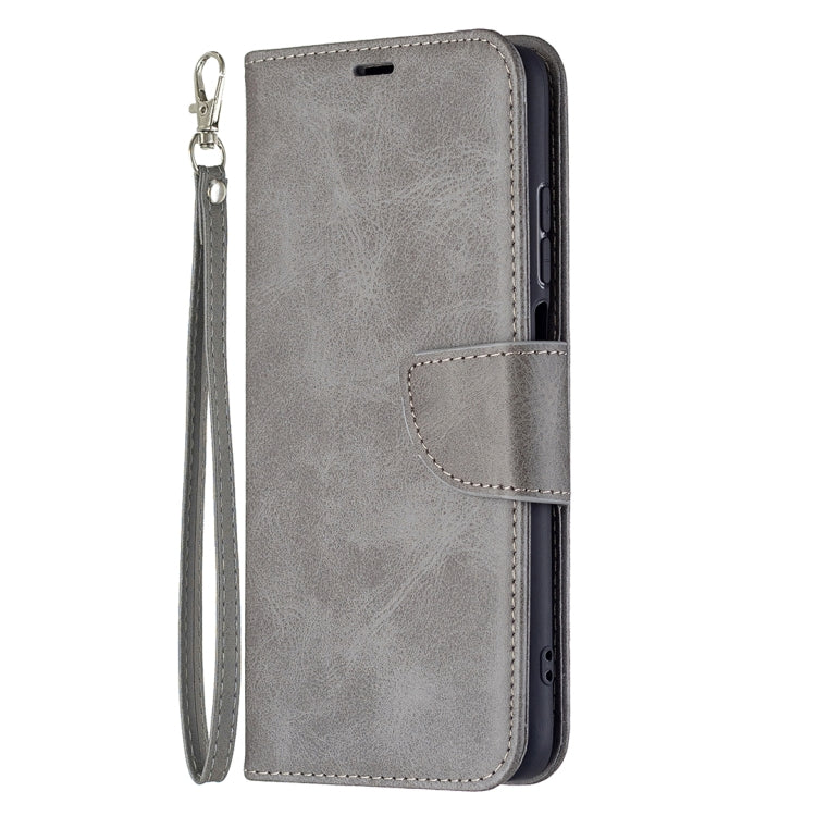 LAMBSKIN Knižkové puzdro pre Xiaomi Redmi 10 / Redmi 10 2022 - sivé