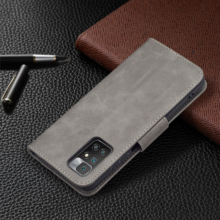 LAMBSKIN Knižkové puzdro pre Xiaomi Redmi 10 / Redmi 10 2022 - sivé