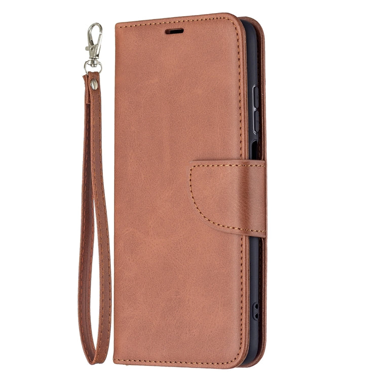 LAMBSKIN Knižkové puzdro pre Xiaomi Redmi 10 / Redmi 10 2022 - hnedé