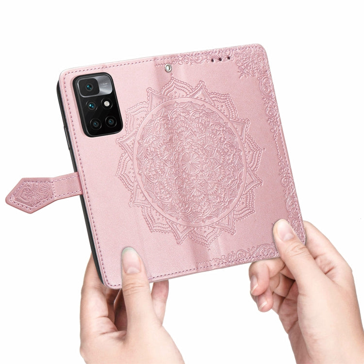 MANDALA Knižkové puzdro pre Xiaomi Redmi 10 / Redmi 10 2022 - sivé