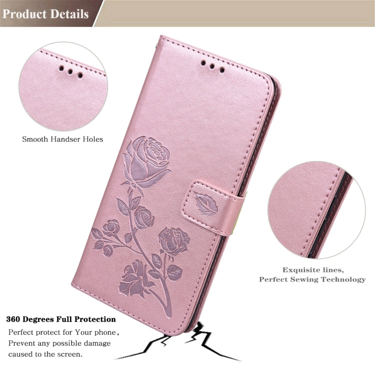 ROSE Knižkové puzdro pre Xiaomi Redmi 10 / Redmi 10 2022 - ružové