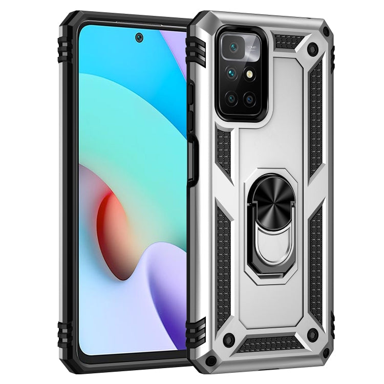 RING ARMOR Tvrdený kryt pre Xiaomi Redmi 10 / Redmi 10 2022 - sivý