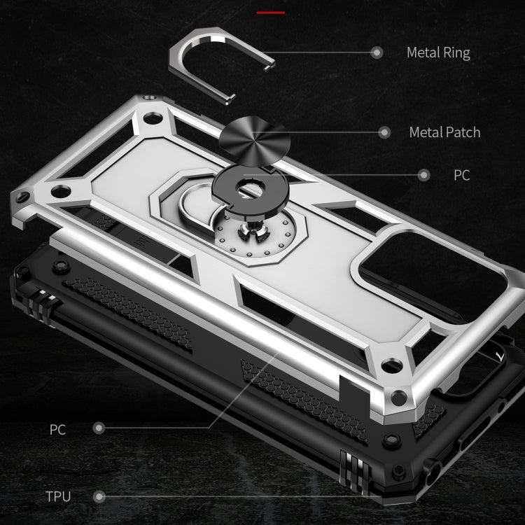 RING ARMOR Tvrdený kryt pre Xiaomi Redmi 10 / Redmi 10 2022 - sivý