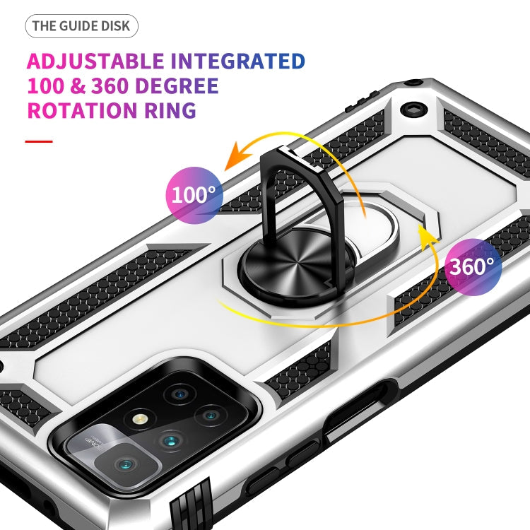 RING ARMOR Tvrdený kryt pre Xiaomi Redmi 10 / Redmi 10 2022 - sivý