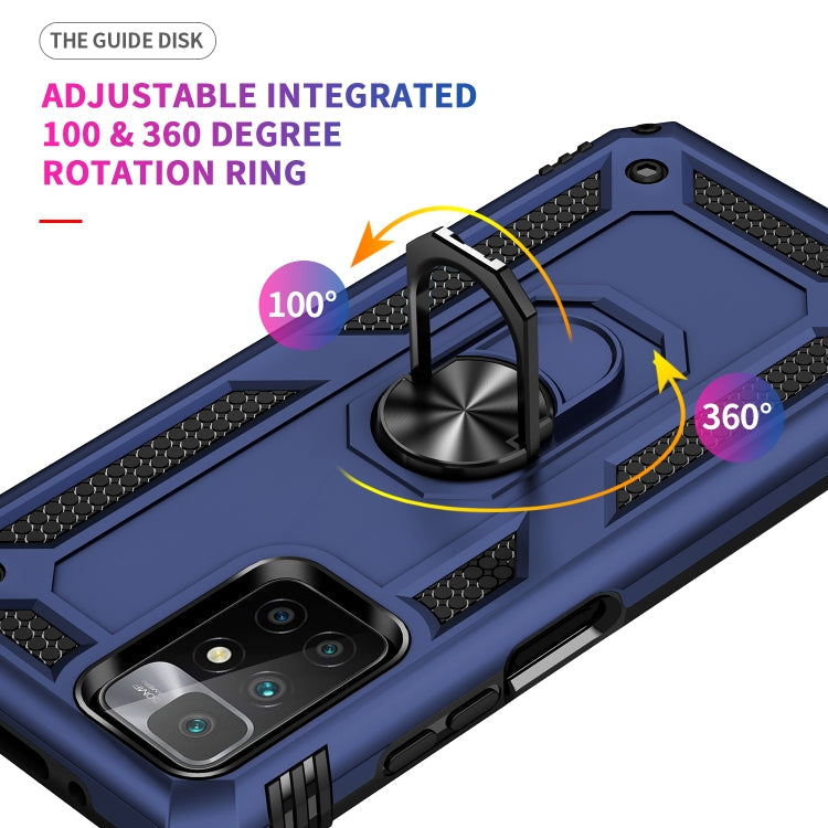 RING ARMOR Tvrdený kryt pre Xiaomi Redmi 10 / Redmi 10 2022 - modrý