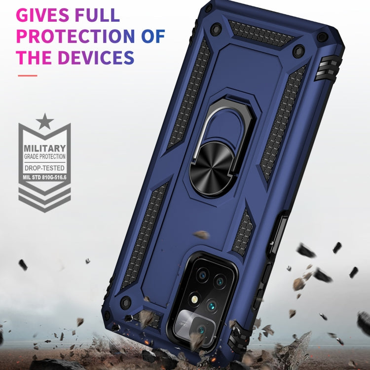 RING ARMOR Tvrdený kryt pre Xiaomi Redmi 10 / Redmi 10 2022 - modrý