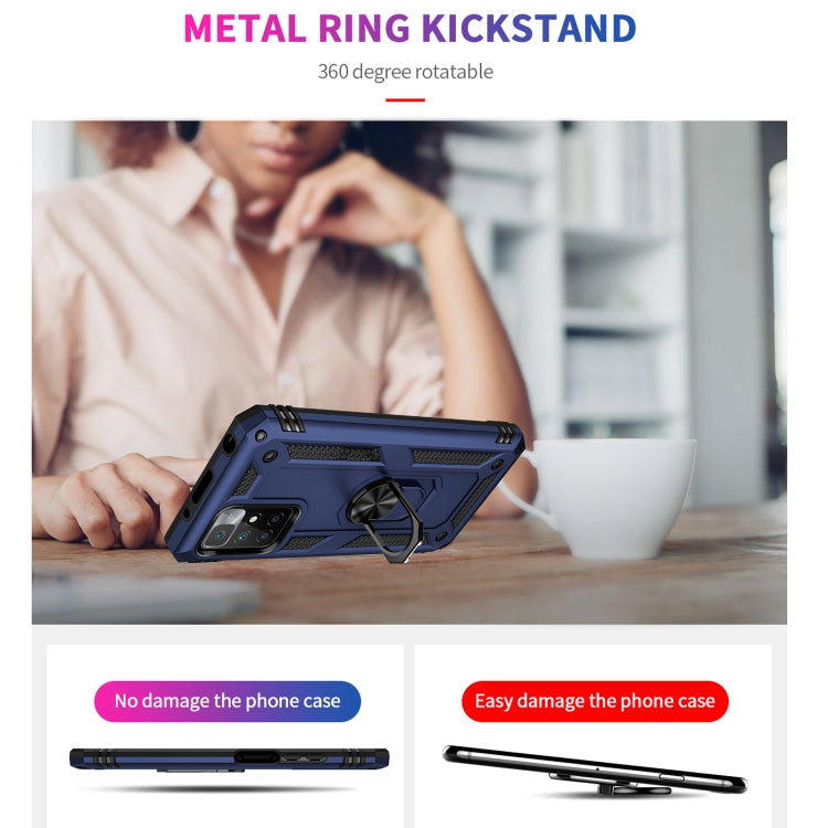 RING ARMOR Tvrdený kryt pre Xiaomi Redmi 10 / Redmi 10 2022 - modrý
