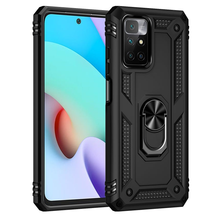 RING ARMOR Tvrdený kryt pre Xiaomi Redmi 10 / Redmi 10 2022 - čierny