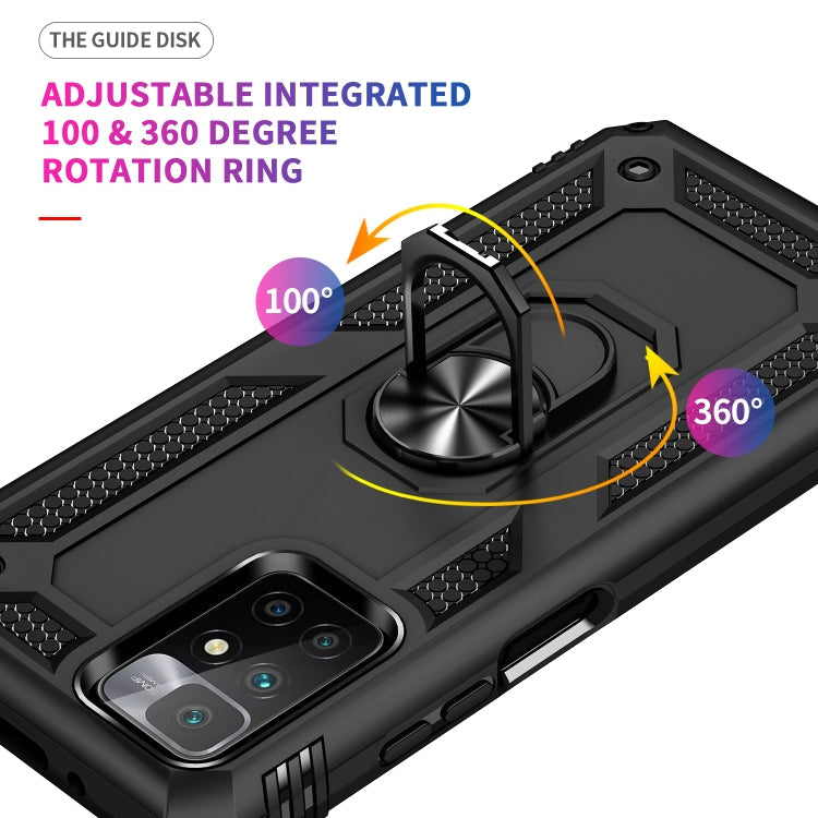 RING ARMOR Tvrdený kryt pre Xiaomi Redmi 10 / Redmi 10 2022 - čierny