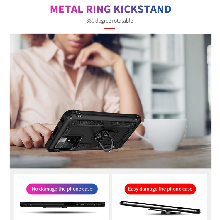 RING ARMOR Tvrdený kryt pre Xiaomi Redmi 10 / Redmi 10 2022 - čierny