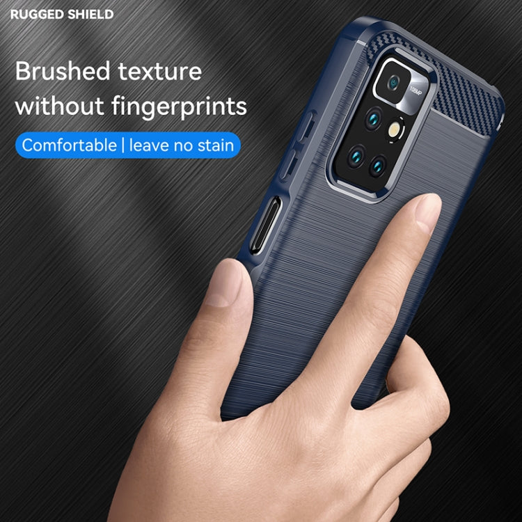 CARBON Zadný obal pre Xiaomi Redmi 10 / Redmi 10 2022 - modrý