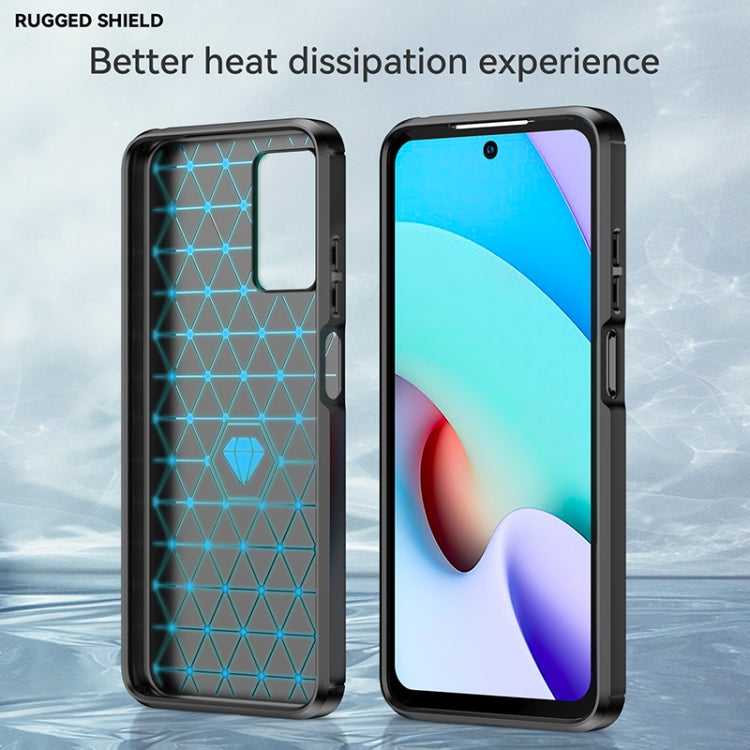 CARBON Zadný obal pre Xiaomi Redmi 10 / Redmi 10 2022 - čierny