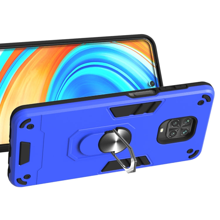 RING ARMOR Tvrdený kryt pre Xiaomi Redmi Note 9S / Note 9 Pro - svetlo modrý
