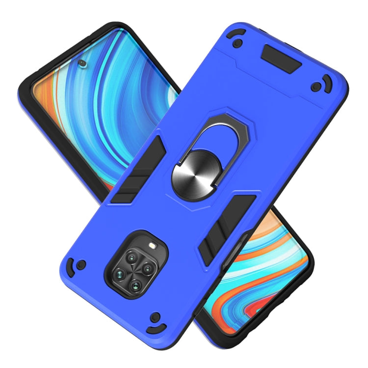 RING ARMOR Tvrdený kryt pre Xiaomi Redmi Note 9S / Note 9 Pro - svetlo modrý