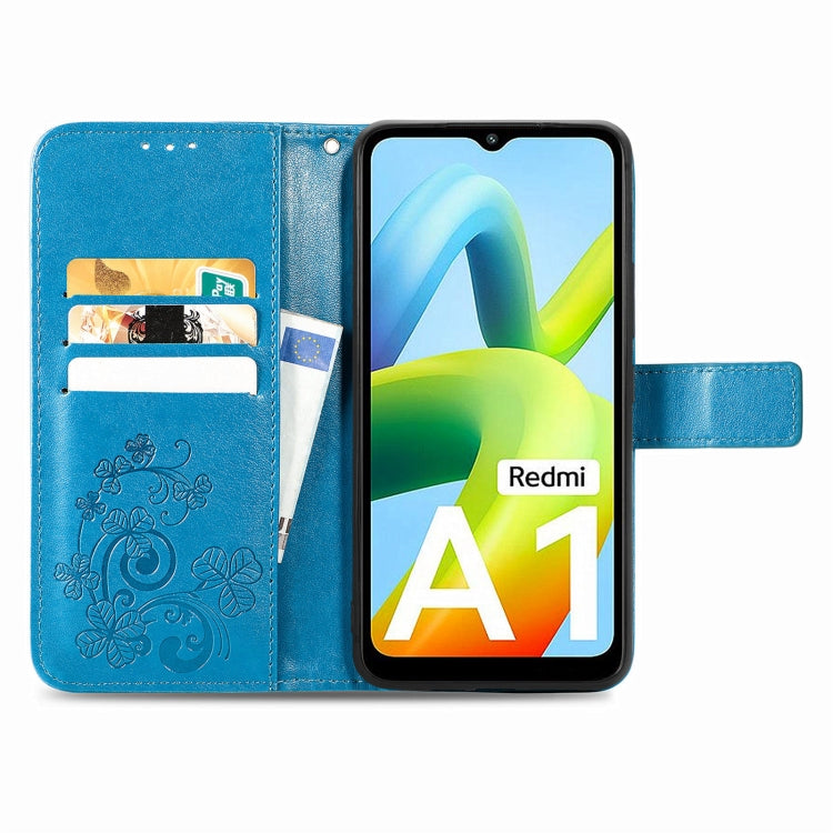 LEAF Knižkové puzdro pre Xiaomi Redmi A1 / Redmi A2 - modré