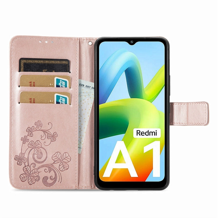 LEAF Knižkové puzdro pre Xiaomi Redmi A1 / Redmi A2 - ružové