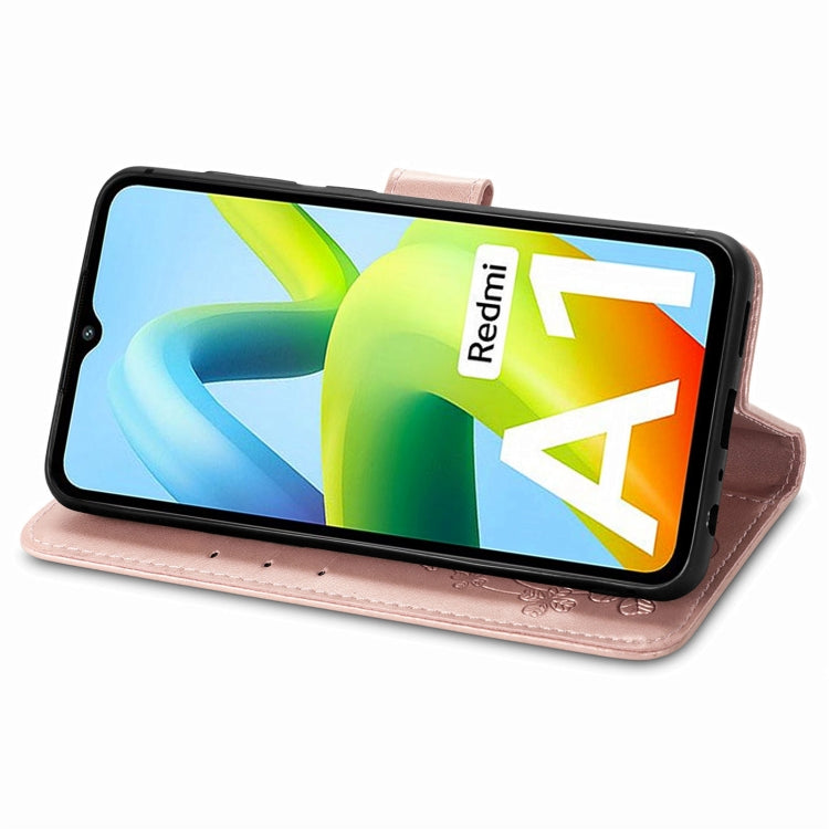 LEAF Knižkové puzdro pre Xiaomi Redmi A1 / Redmi A2 - ružové