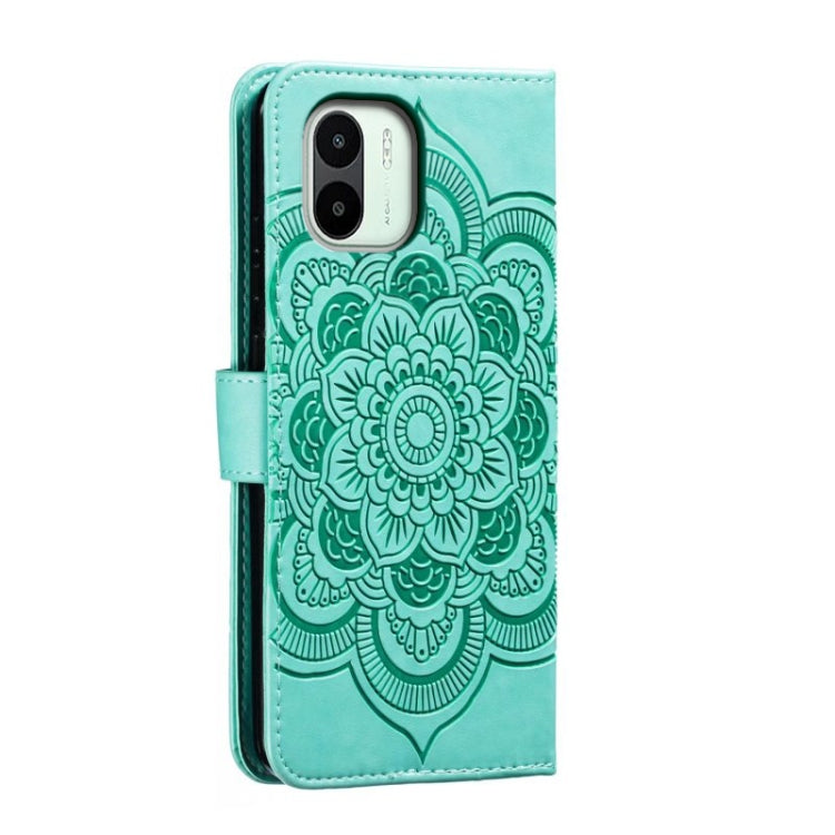 MANDALA Knižkové puzdro pre Xiaomi Redmi A1 / Redmi A2 - zelené