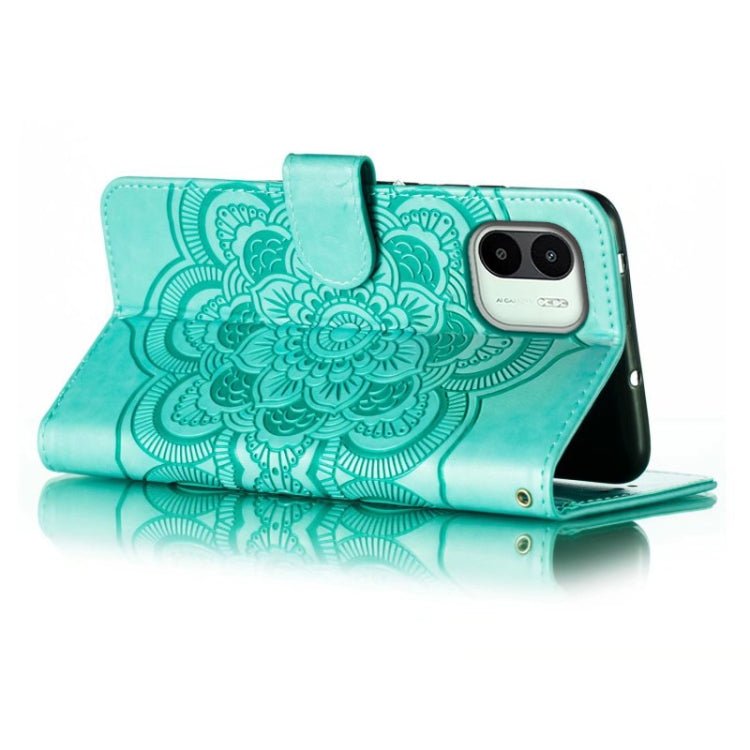 MANDALA Knižkové puzdro pre Xiaomi Redmi A1 / Redmi A2 - zelené
