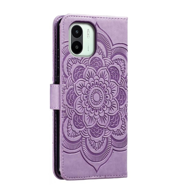 MANDALA Knižkové puzdro pre Xiaomi Redmi A1 / Redmi A2 - fialové
