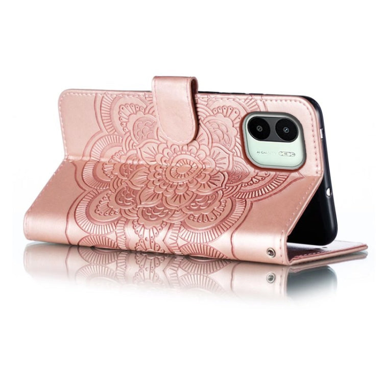 MANDALA Knižkové puzdro pre Xiaomi Redmi A1 / Redmi A2 - ružové
