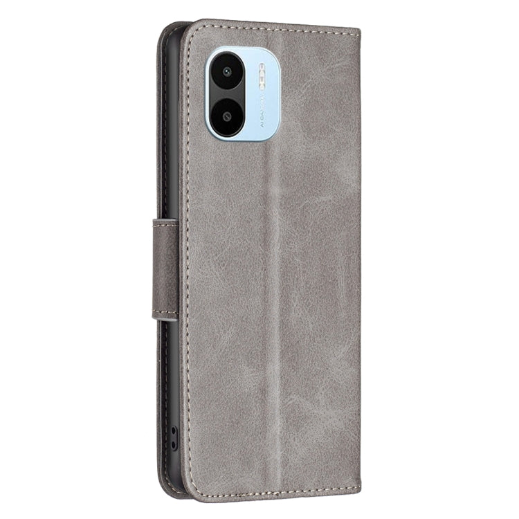 LAMBSKIN Knižkové puzdro pre Xiaomi Redmi A1 / Redmi A2 - sivé